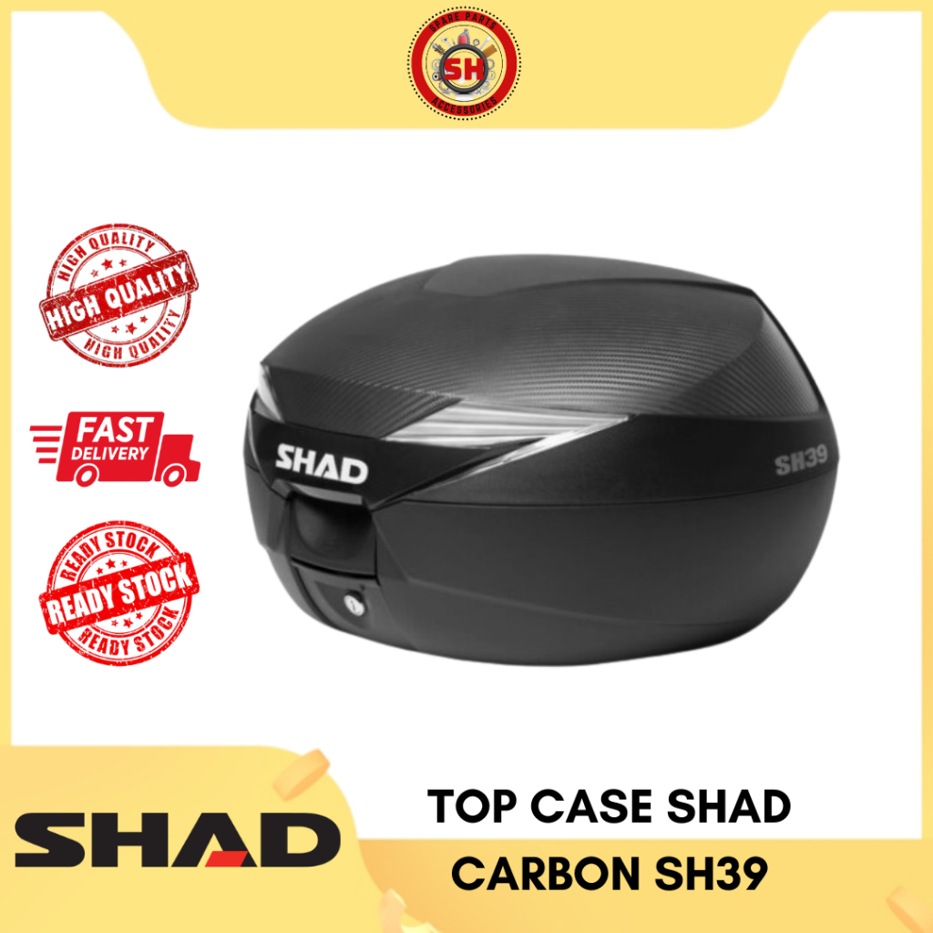 Top Box Shad SH39 Carbon (Ready Stock) 100% Original SHAD Top Case ...