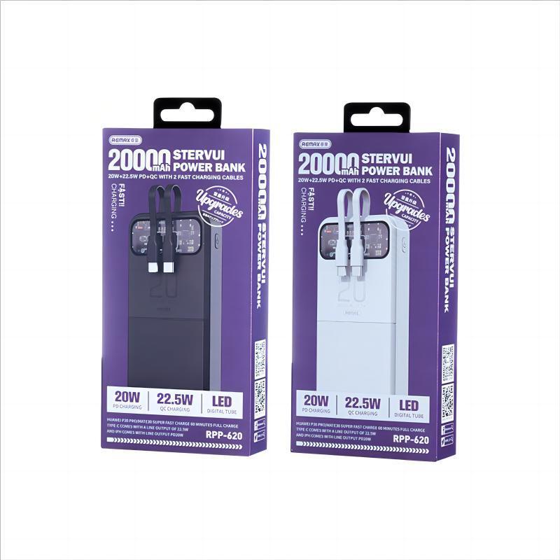 Remax RPP-620 Fast Charging Built In Cable Fruit & Type C 20W+22.5W PD ...