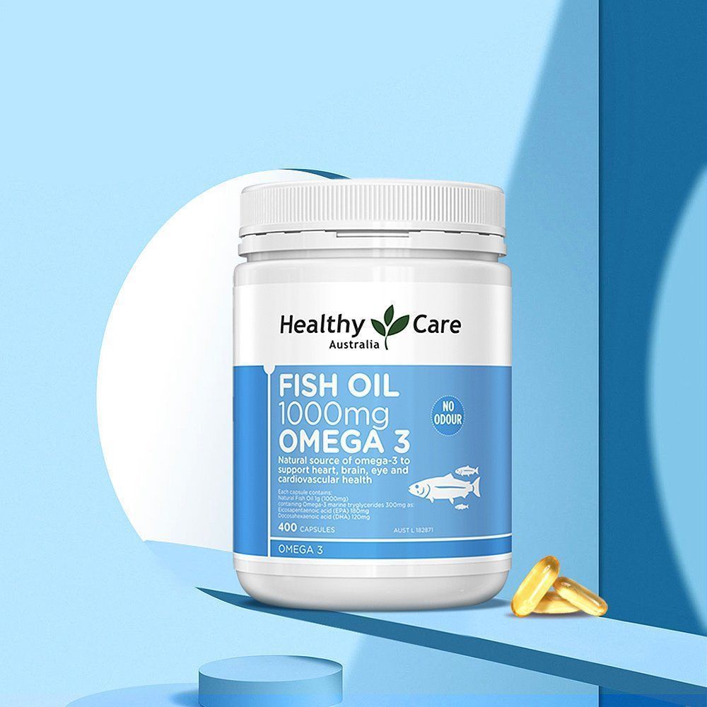 Healthy Care Fish Oil 1000mg Omega 3 ( 400 Capsules ) 深海鱼油 [Expiry Date