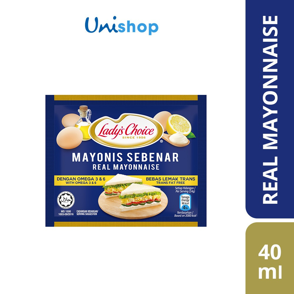 Lady's Choice Real Mayo Sachet (40ml) | Shopee Malaysia