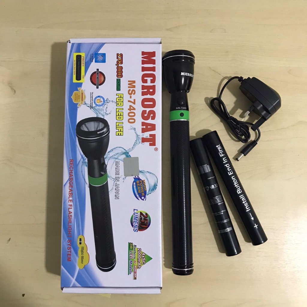 M74 Flashlight Super Bright LED Torchlight With 2 x 2000mah ...