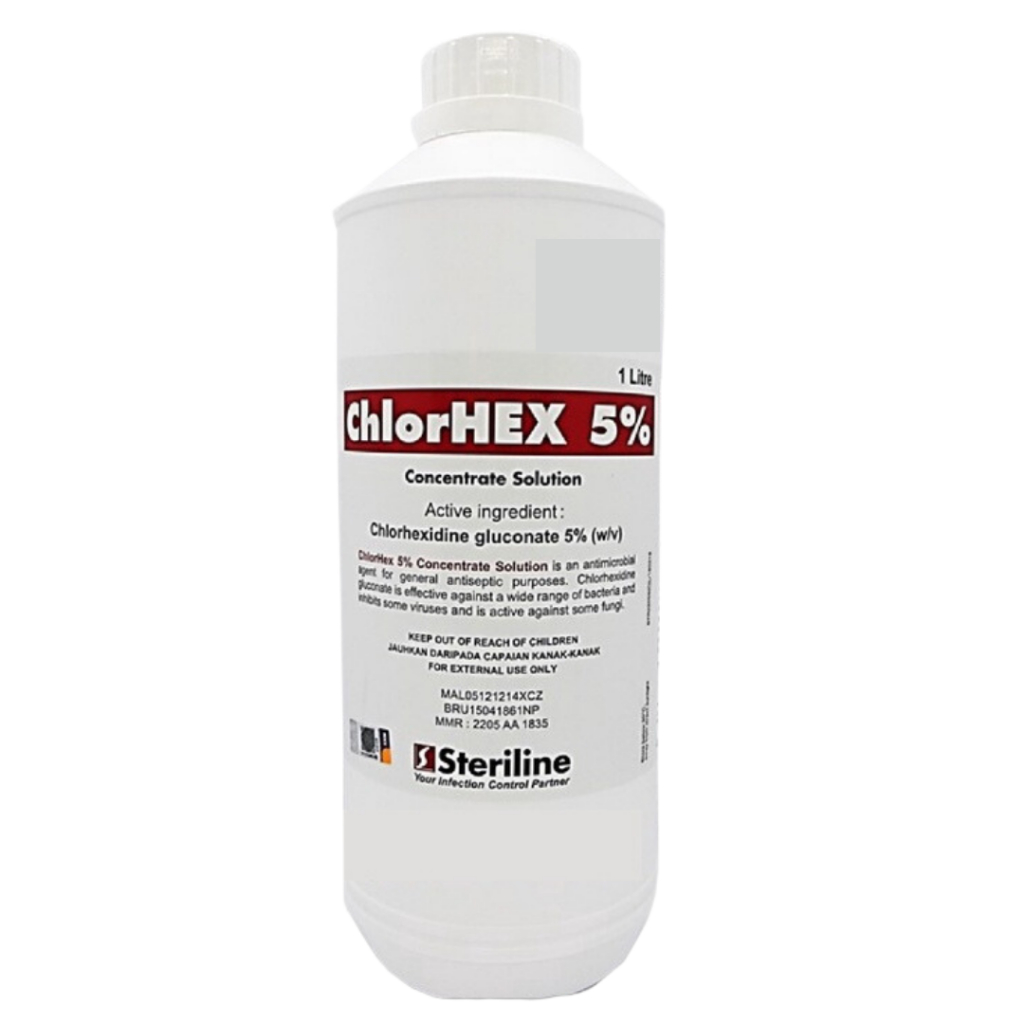 [WEST MALAYSIA ONLY] Steriline Chlorhex 5% Chlorhexidine Gluconate ...