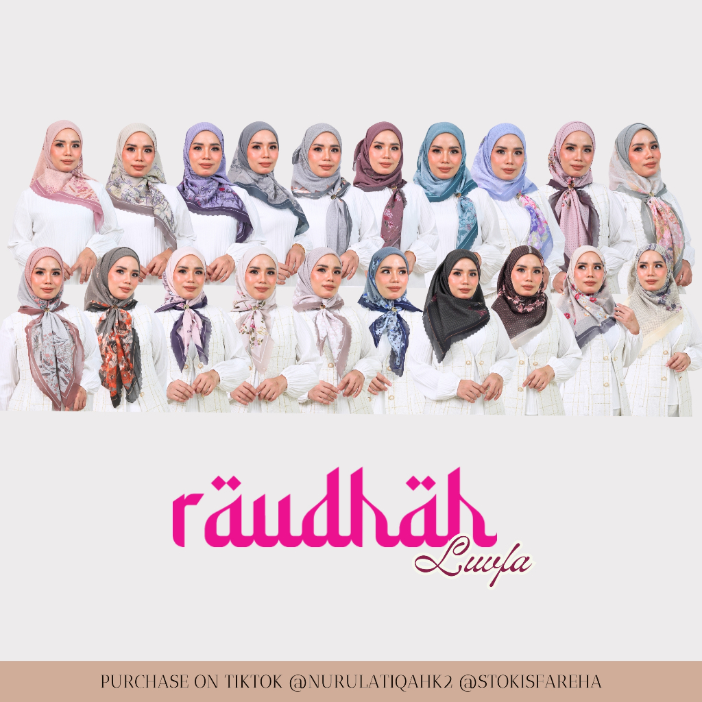 TUDUNG BAWAL COTTON PRINTED FAREHA LUVFA - RAUDHAH COLLECTION | Shopee ...