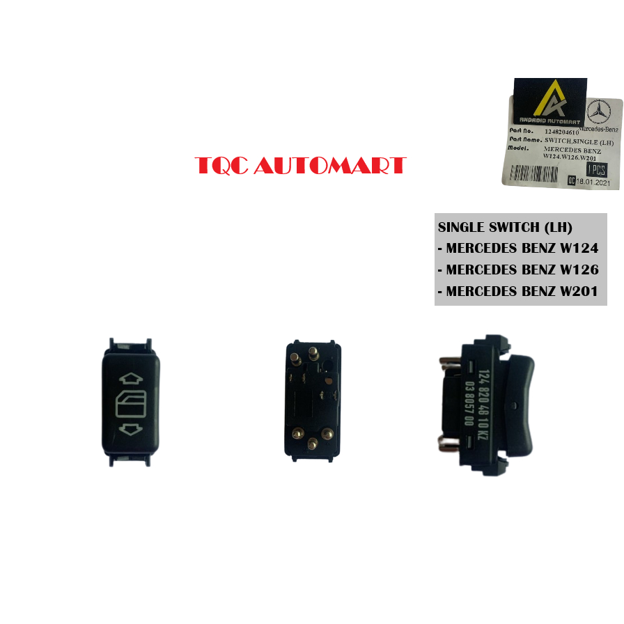 Mercedes-benz Power Window Switch A1248204510 for W124, W126, W201