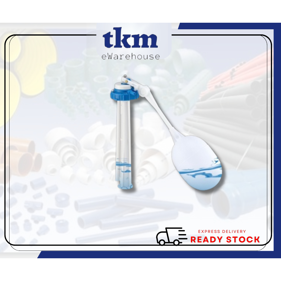 [TKM] PVC CISTERN BOTTOM INLET VALVES C/W PVC WHITE FLOAT BALL MODEL ...