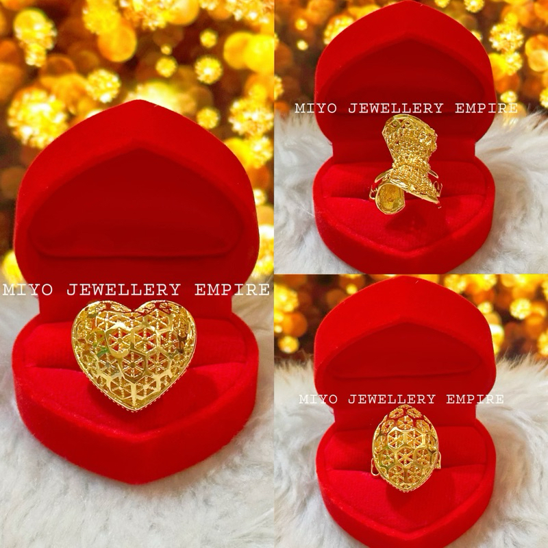 CINCIN / WOMEN RING COP 916 ( Emas bangkok / Emas korea 24k ) | Shopee ...