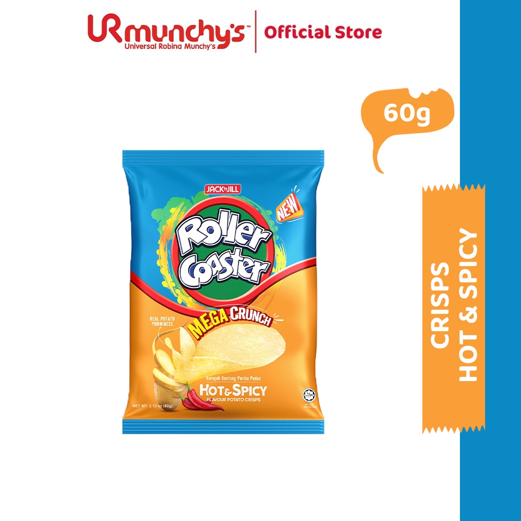 Jack 'n Jill Roller Coaster Crisps Hot & Spicy 60g | Shopee Malaysia