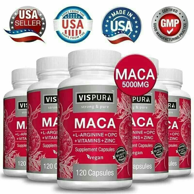 100% Original Products.120 Capsule.Maca Root Supplement.L-Arginine ...