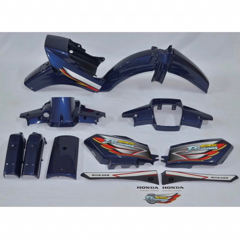 Honda Ex5 / Ex5 Dream Body Cover Set (Siap Tampal Sticker)+Free Gift ...