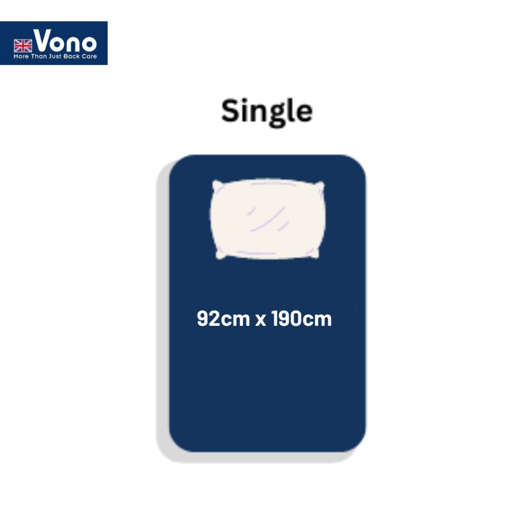 Vono Inspire 3 Mattress (Tilam Vono) 15 years Warranty 100 Natural
