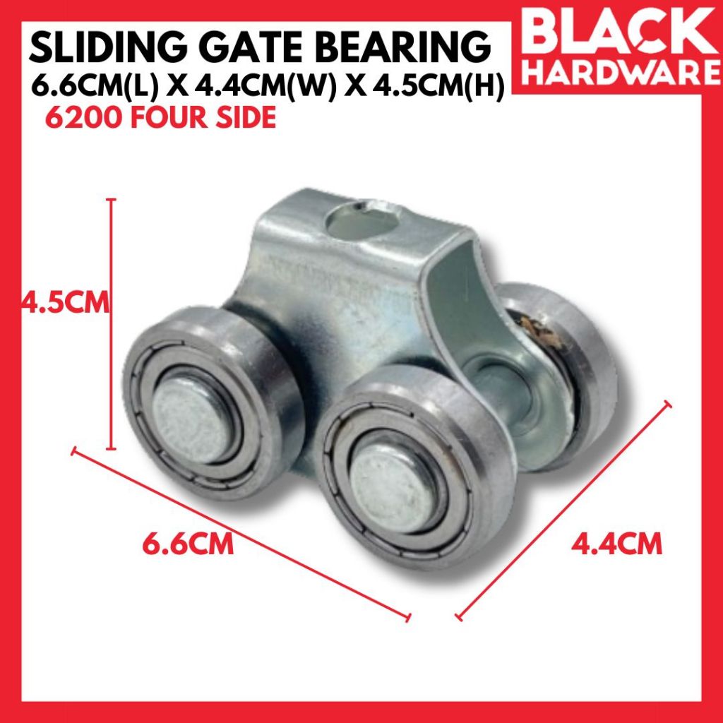 Black Hardware Roda Sliding Door Grill Pintu Rumah Gate Roller Wheel ...