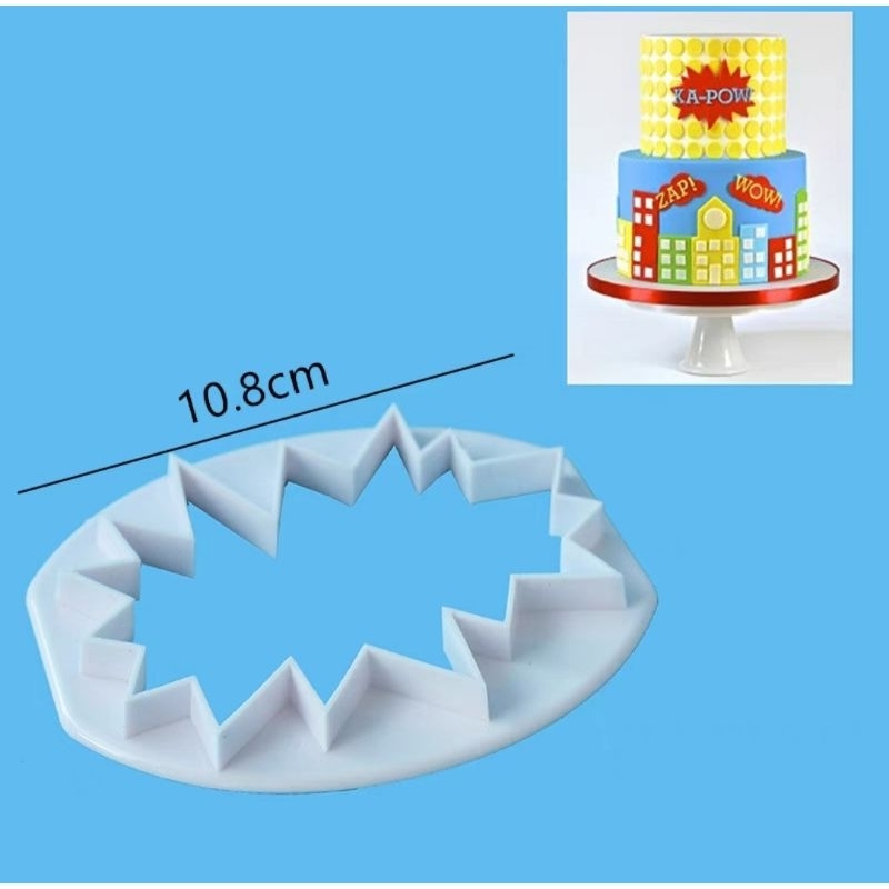 Superhero Pow Sign Fondant cutter/Cookie Ctuter 爆炸形状切模 翻糖蛋糕模具 | Shopee ...