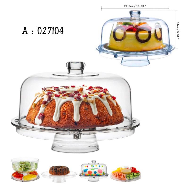 ACRYLIC CAKE STAND WOODEN TRAY MULTI FUNCTION CAKE STAND AND COVER BEKAS KEK BAKERY PUNCH BOWL Shopee Malaysia