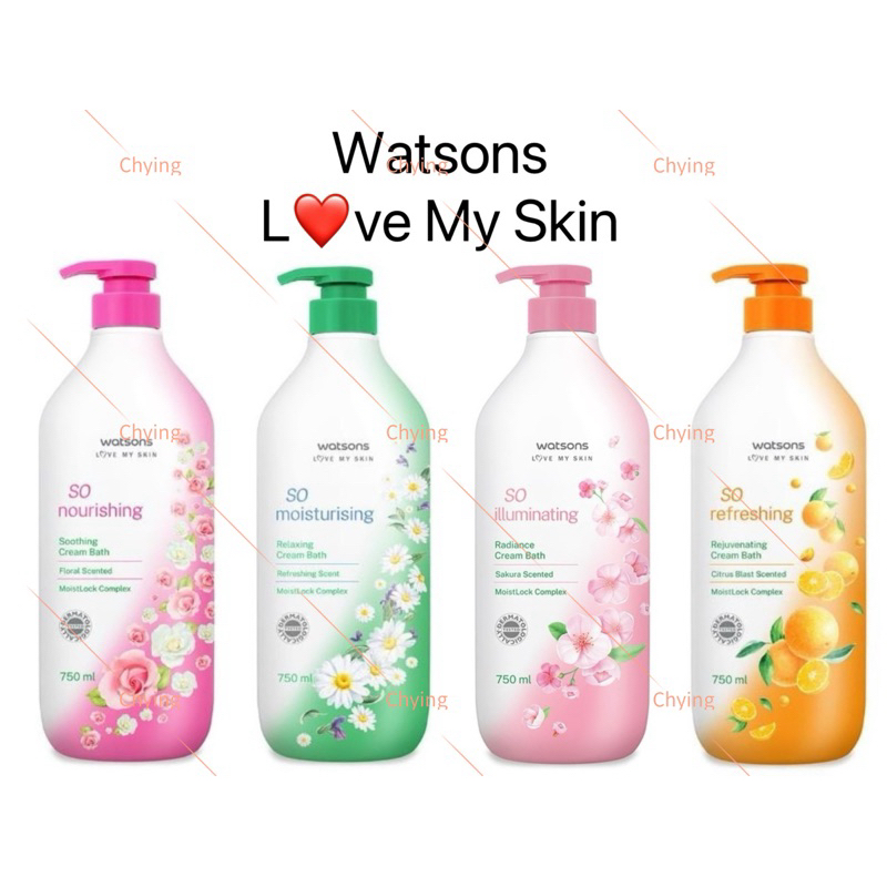 *750ml*Watsons Love My Skin So mositurising Relaxing Cream Bath ...