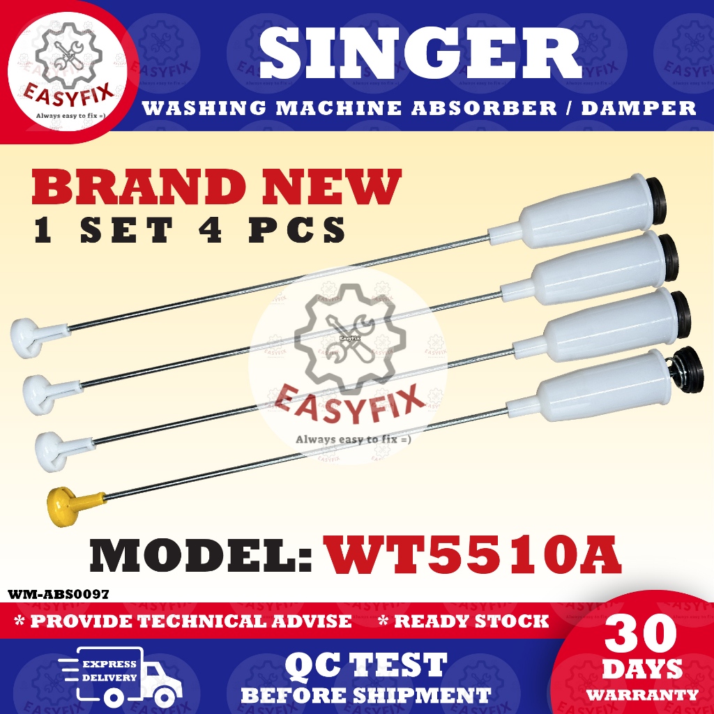 WT5510A SINGER Washing Machine Absorber DAMPER Suspension Rod SINGER 