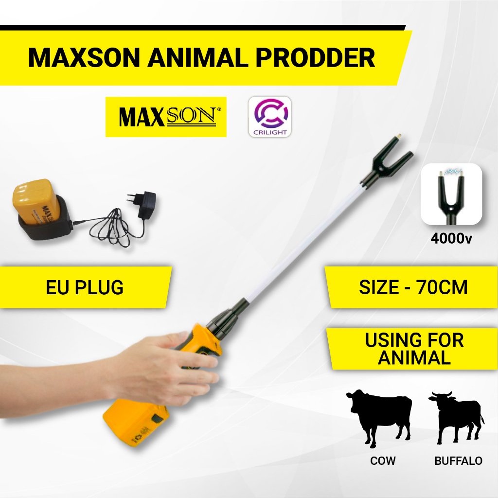 Crilight MAXSON Rechargeable Animal Prodder Yellow Liveshock Pagar ...