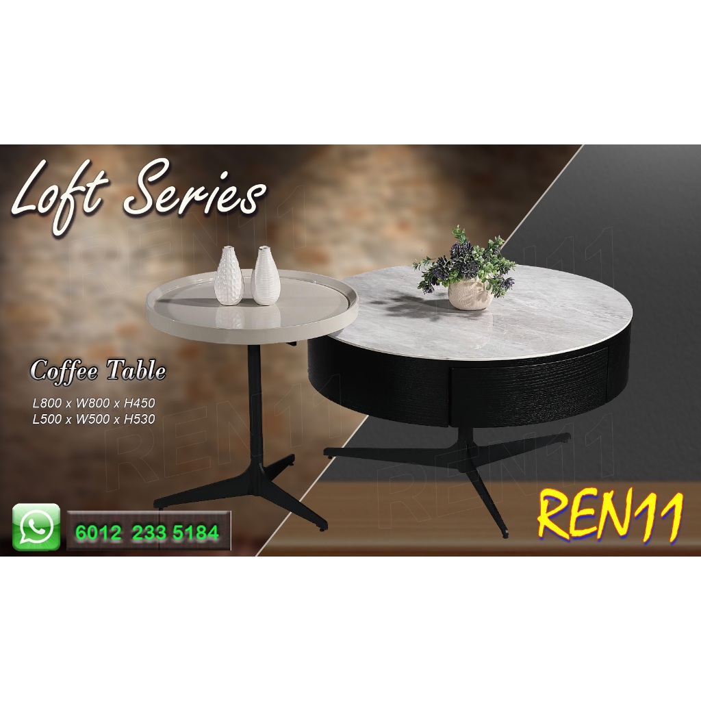 Coffee Table with ceramic table top - 2 in 1 - klang valley only ...