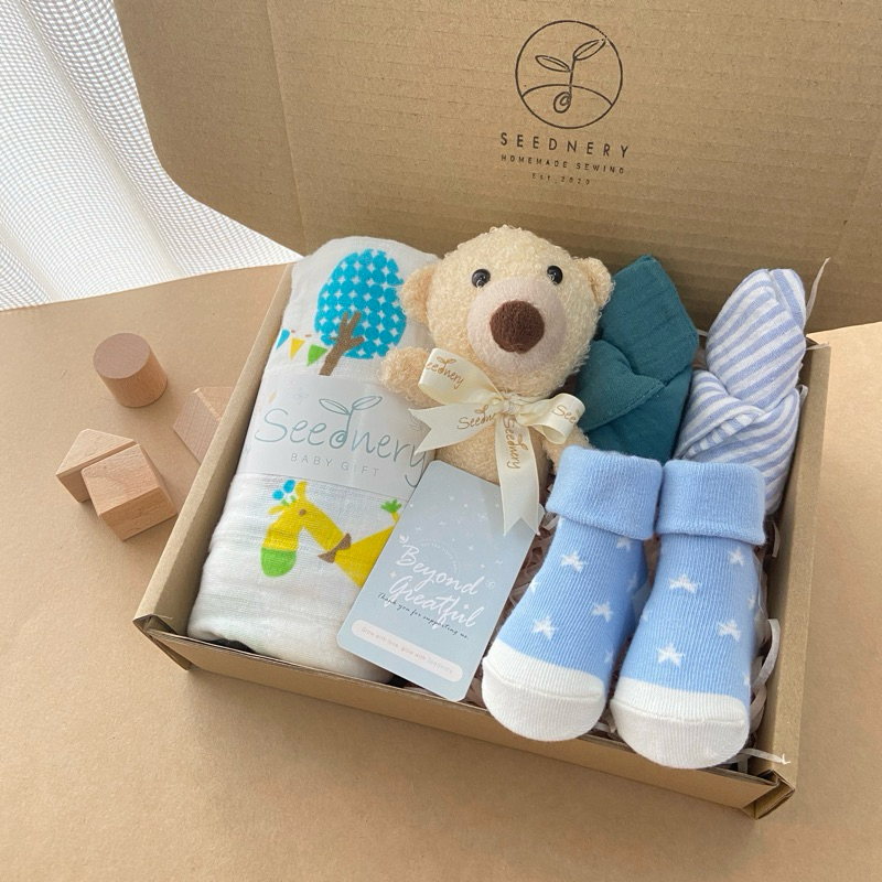 Seednery Newborn Baby Gift Set ｜Newborn Gift Hampers｜Gift box newborn ...