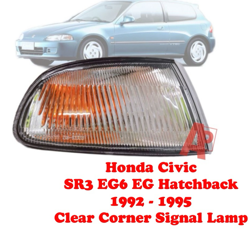 Front Corner Signal Lights For 1992–1995 Honda Civic Coupe & Hatchback | Left & Right Set
