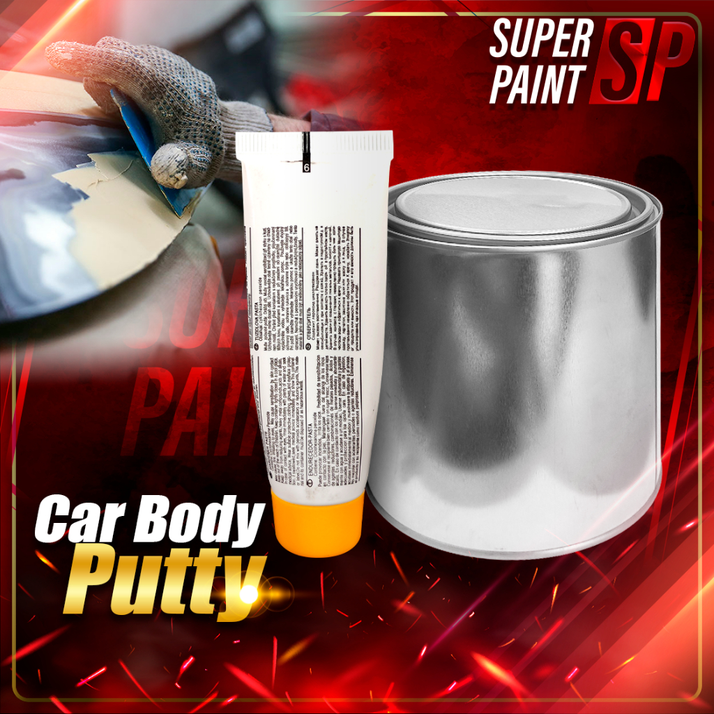 Car Body Putty + Hardener 0.5KG Grey Color Automotive Cement Simen ...