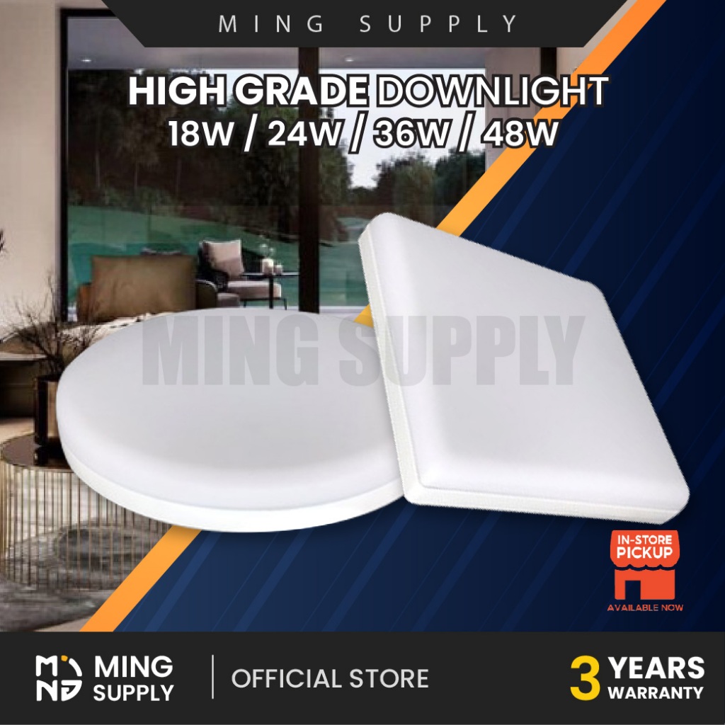 MS_ LED High Grade Surface Downlight 18W 24W 36W 48W White Round Square ...