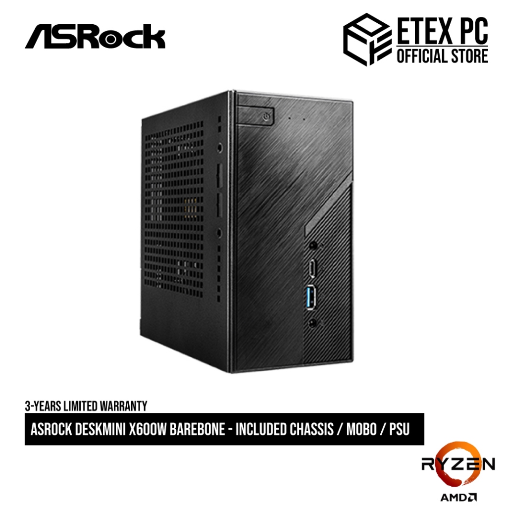 ASRock DeskMini X600W Barebone - Included Chassis / MOBO / PSU ...