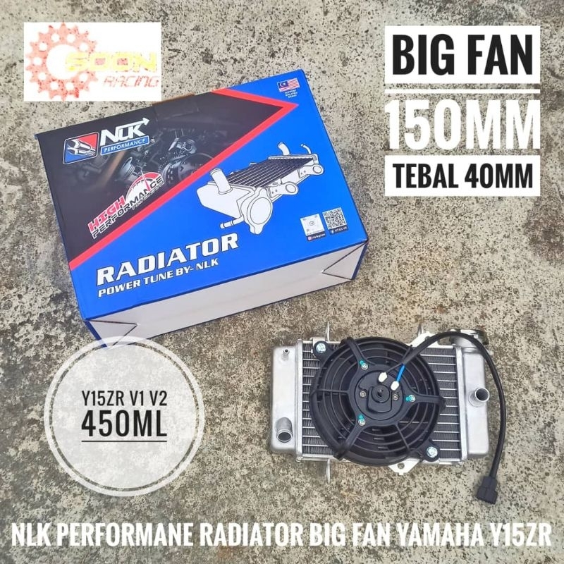 NLK PERFORMANCE Y15 RADIATOR RACING 450ML BIG FAN YAMAHA Y15ZR V1 V2 ...
