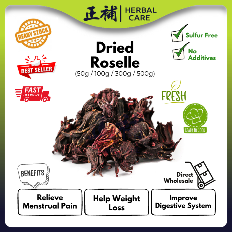 Dried Roselle 洛神花 Roselle Kering Bunga Teh Asam Belanda Roselle Tea ...