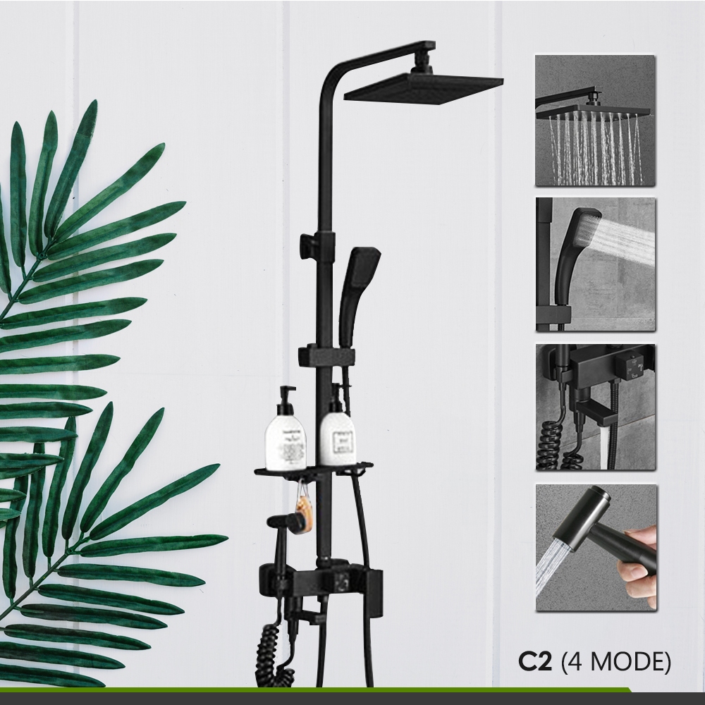 Perfect Bath Silver Color Rain Shower Head Mixer With High Pressure