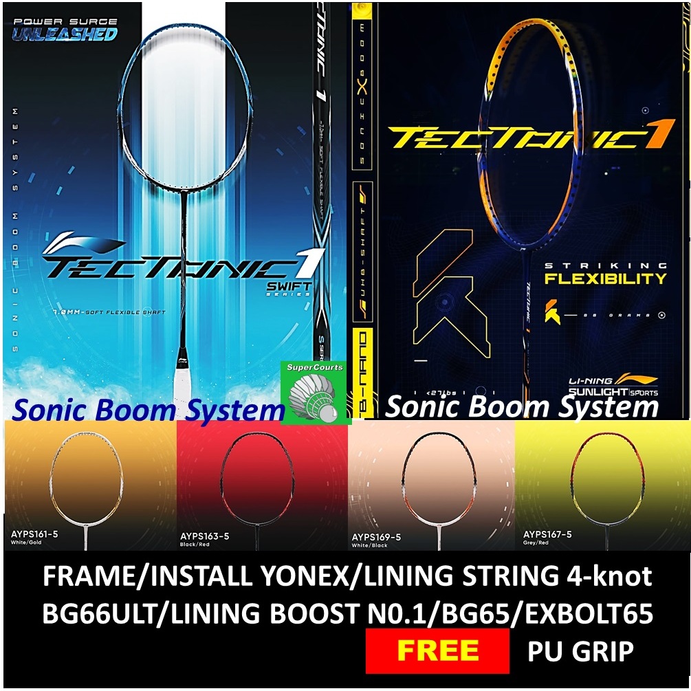 【ORIGINAL】LINING TECTONIC 1S or 1【OPTION: FRAME OR INSTALL STRING YONEX ...