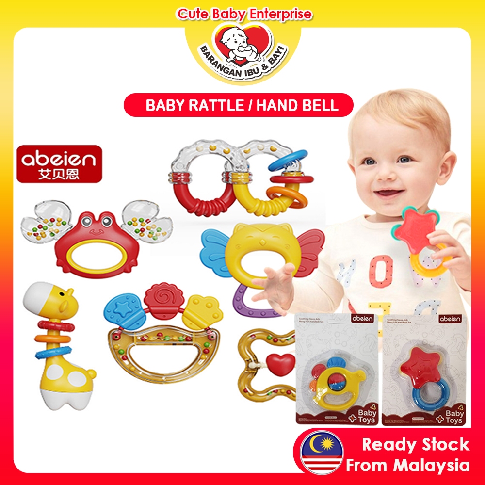 Mainan Bayi Baby Teether Rattle Mainan Rattle Teether Bee Baby