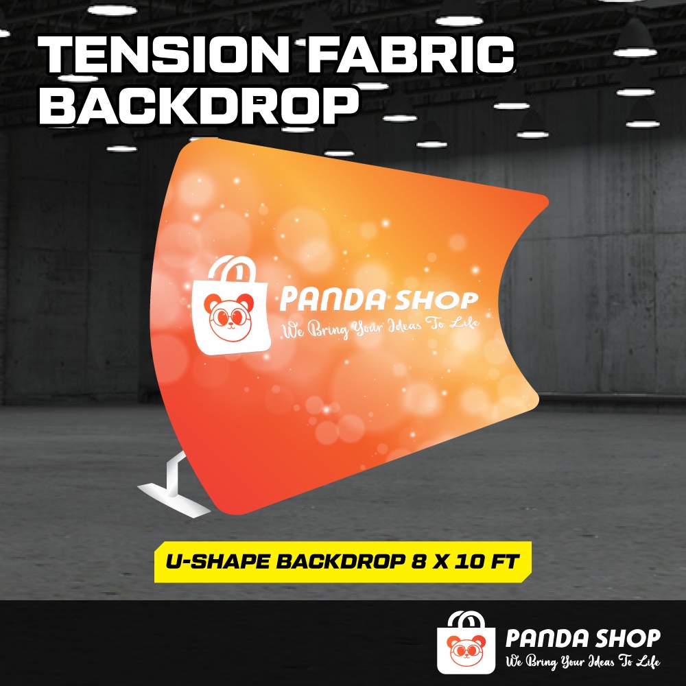 Printing Custom Fabric Backdrop Custom Design U Shape (Bring Your Ideas ...