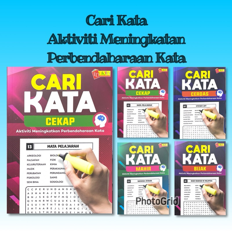 Edukid • Cari Kata - Aktiviti Meningkatan Perbendaharaan Kata | Shopee ...