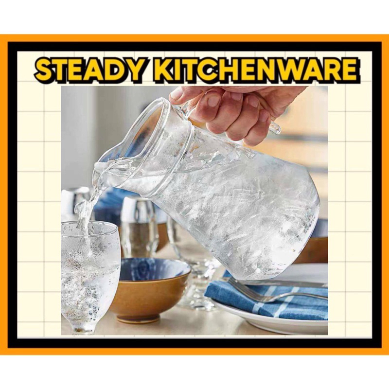 Drinking Water Glass Jug Juice Jug Jar Air | Shopee Malaysia