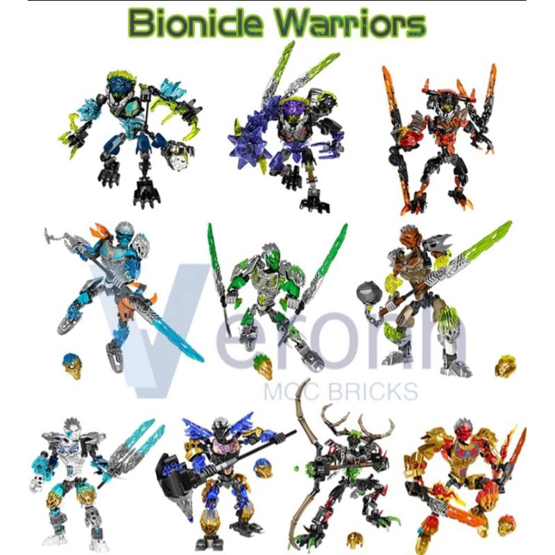 Bionicle Warriors Skull Action Figures Collection Buildings Block Umarak Uxar mask Master Storm Beast Shopee Malaysia
