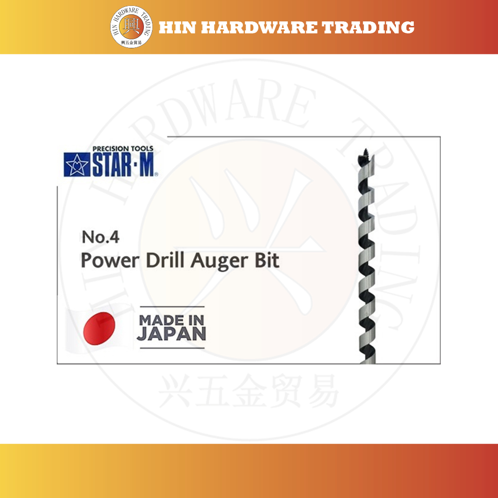 STAR-M No.4 Power Drill Auger Bit Made In Japan | Shopee Malaysia