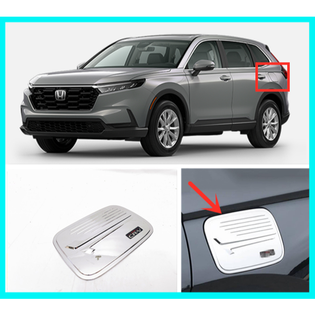 HONDA CRV(CRV) 2024 ABOVE ABS CHROME Fuel Cap Cover, Oil Gas Tank Trim