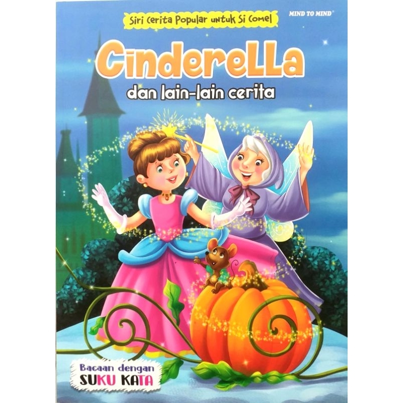 Cinderella & lain² cerita dengan suku kata gambar warna kertas kualiti ...