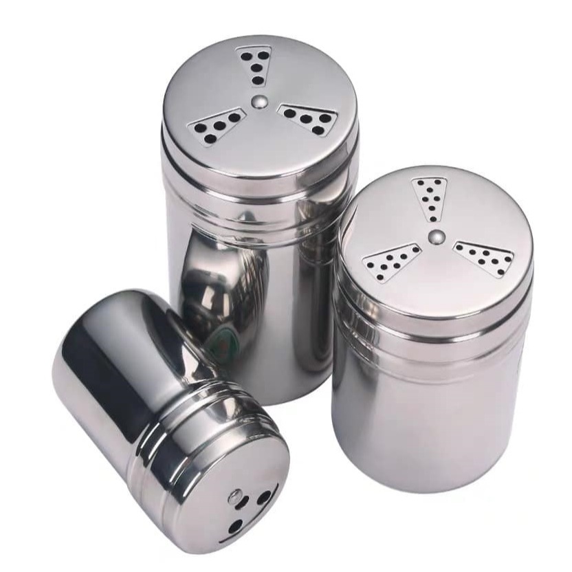 Adjustable Stainless Steel Salt Pepper Spice Jar Powder Shaker ...