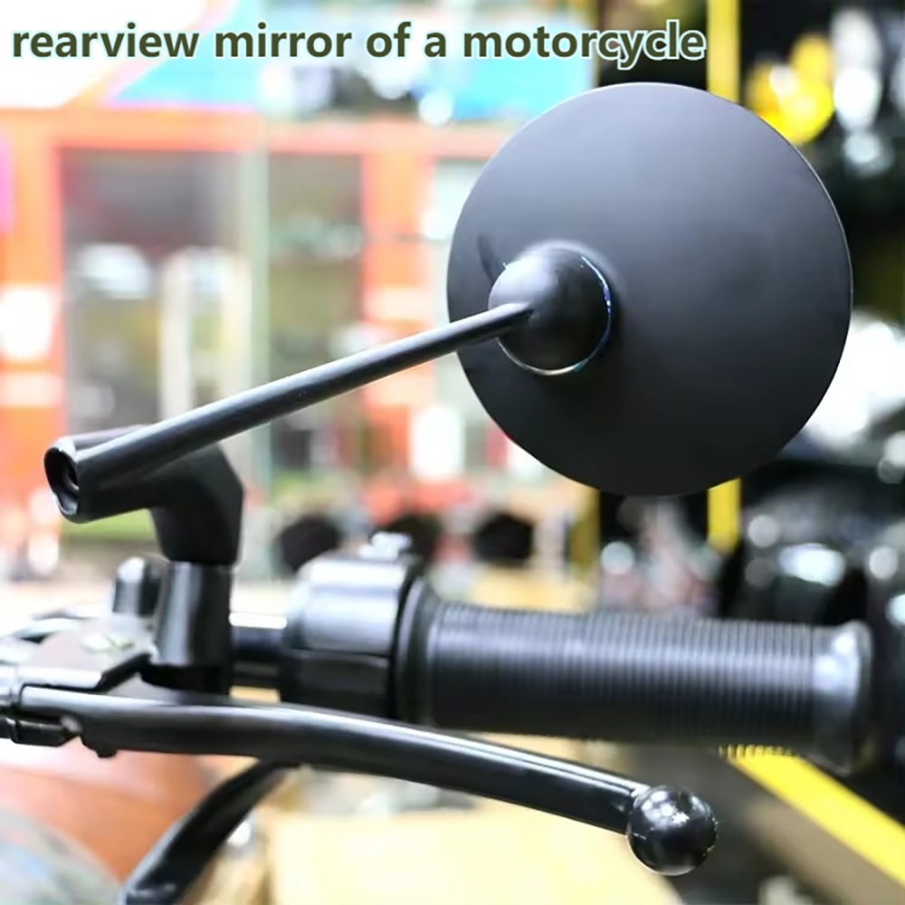 Bobber Chrome Rear Mirrors 8/10mm 2pcs Motorcycle Cafe Racer Side View ...