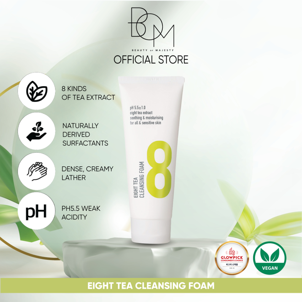 Beauty Of Majesty Eight Tea Cleansing Foam (150ml) | Shopee Malaysia