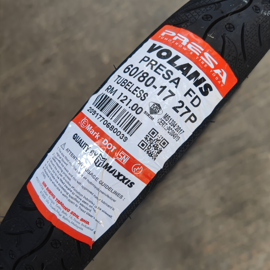 Y15 Y16 SPORT RIM 3 BATANG ORIGINAL FULL CHOP YAMAHA / MAXXIS VOLANS