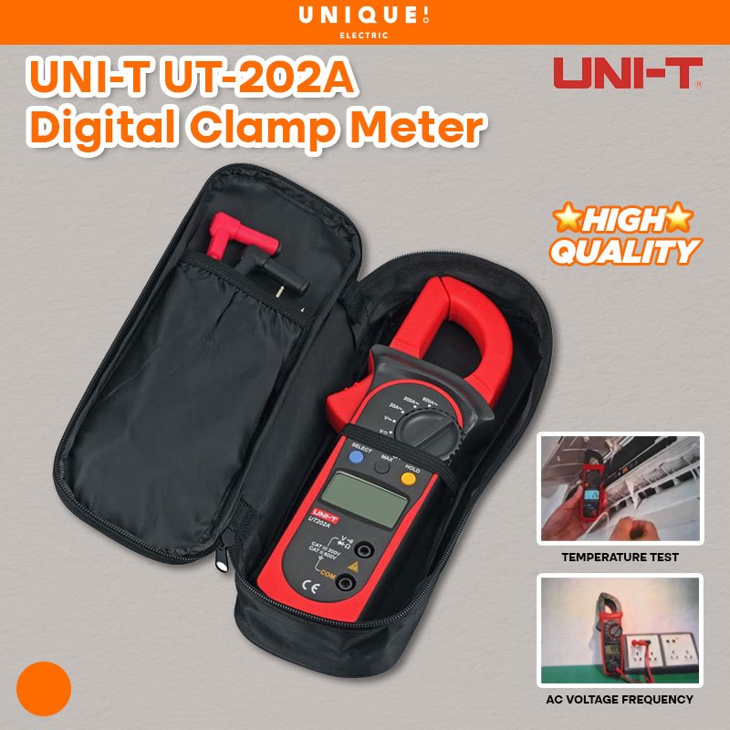 UNI-T UT-202A LCD DIGITAL CLAMP METER | Shopee Malaysia