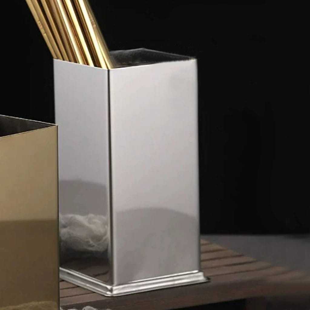 Thick Stainless Steel Cutlery Chopstick, Spoon and Fork Holder | Shopee ...