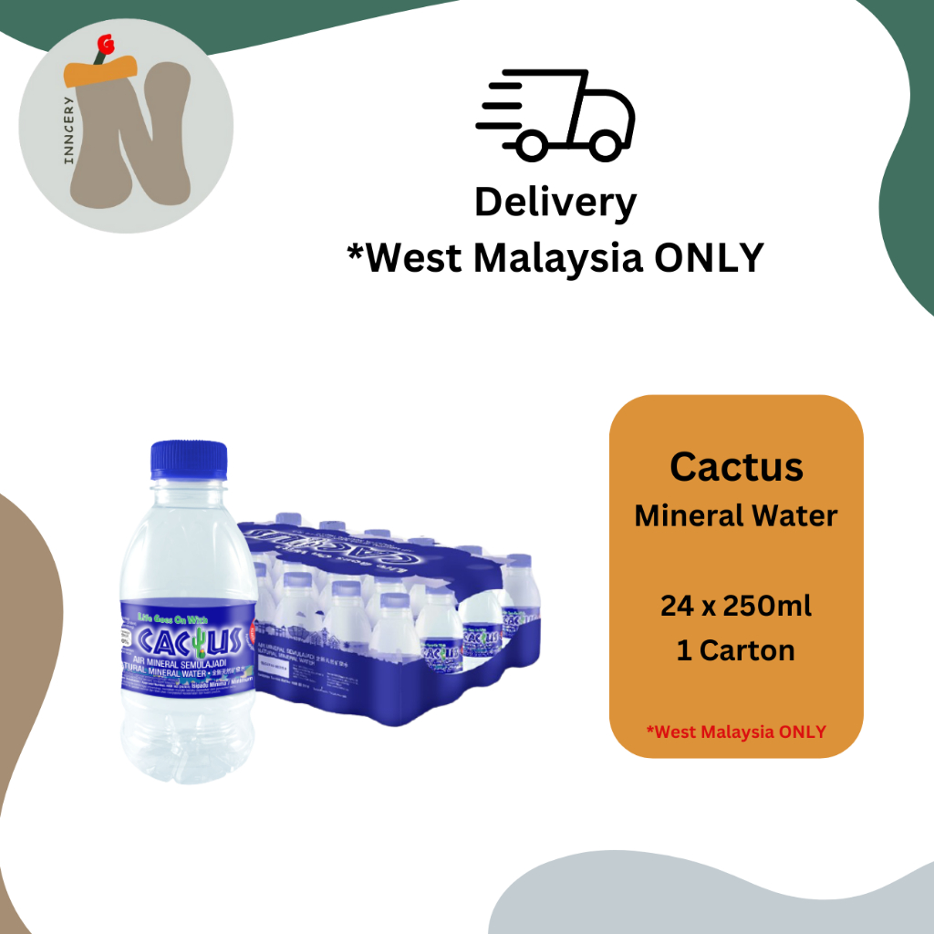 Cactus Mineral Water 24 X 250ml (1-6cartons) 