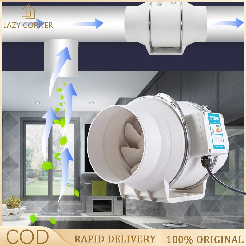 Duct Oblique Flow Air 4/6/8 Inch Range Hood Booster Fan Ventilation Fan