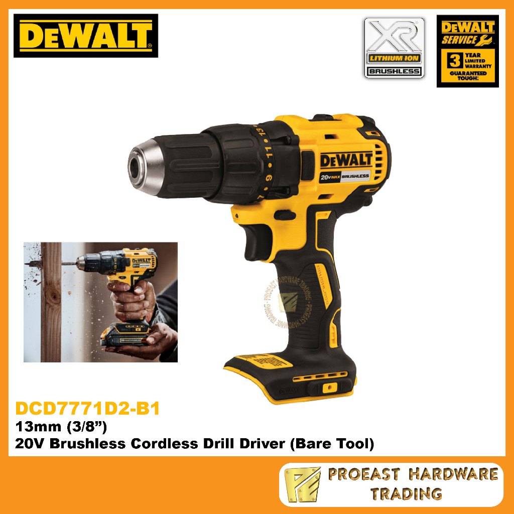 DEWALT - [ DCD7771D2-B1 ] 13mm ( 3/8