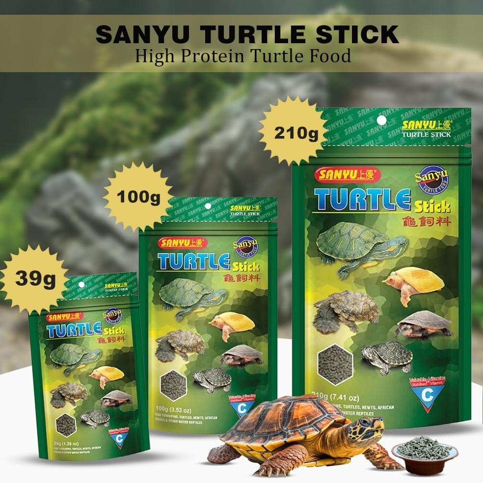 Sanyu Turtle Stick High Protein Pellet Turtle Food Makanan Kura Kura ...