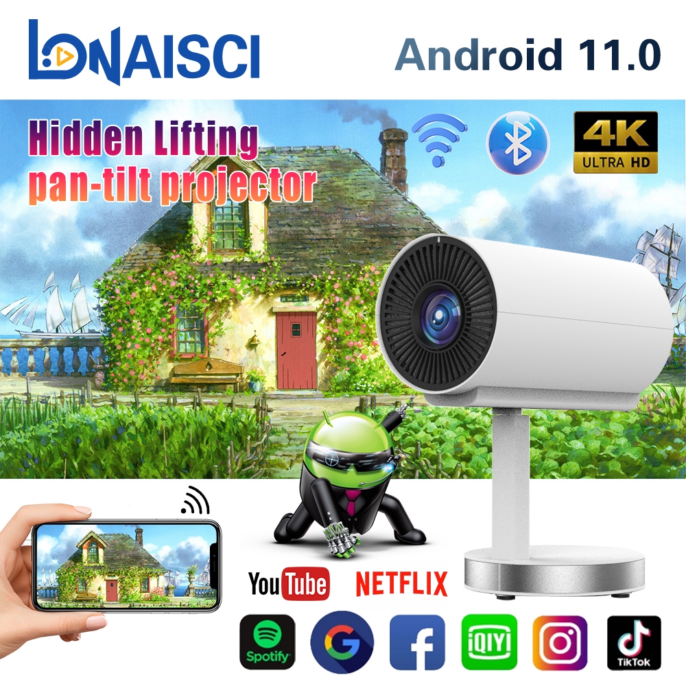 Android Projector Lifting Type HDMI TS-3 1080P Home Theater Smart ...