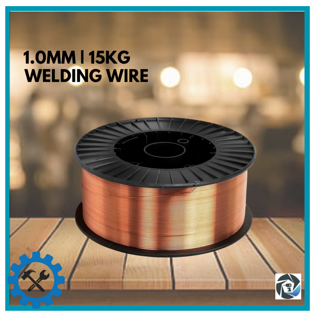 WELDLBER 15kg MIG Wire Spool – 1.0mm SG2 Mild Steel – GMAW Welding